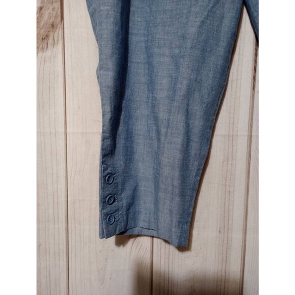 Talbots Pants Ladies 20WP Blue Capri - Picture 4 of 9